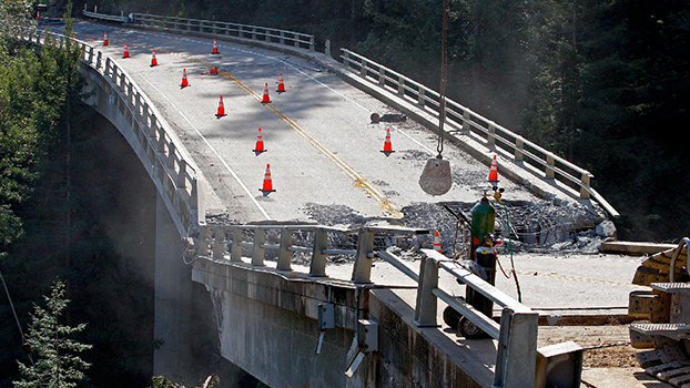 broken bridge